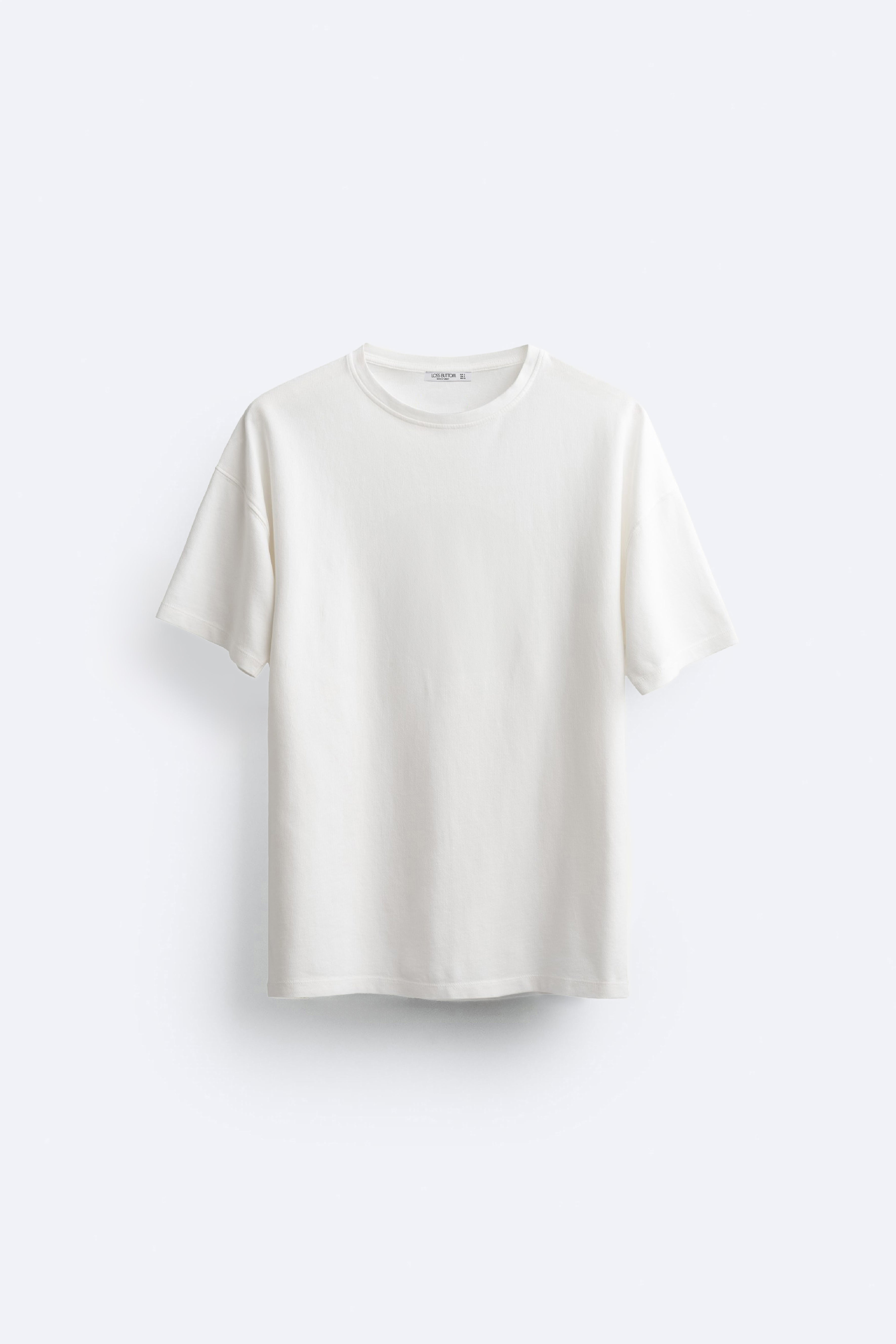 Basic Tek Renk Oversize Fit T-Shirt