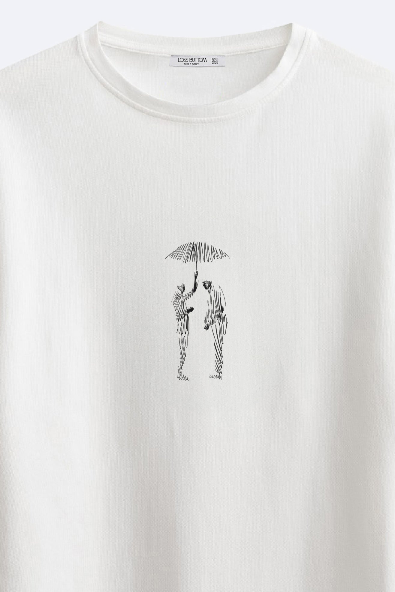 Umbrella Basklılı Oversize Fit T-Shirt