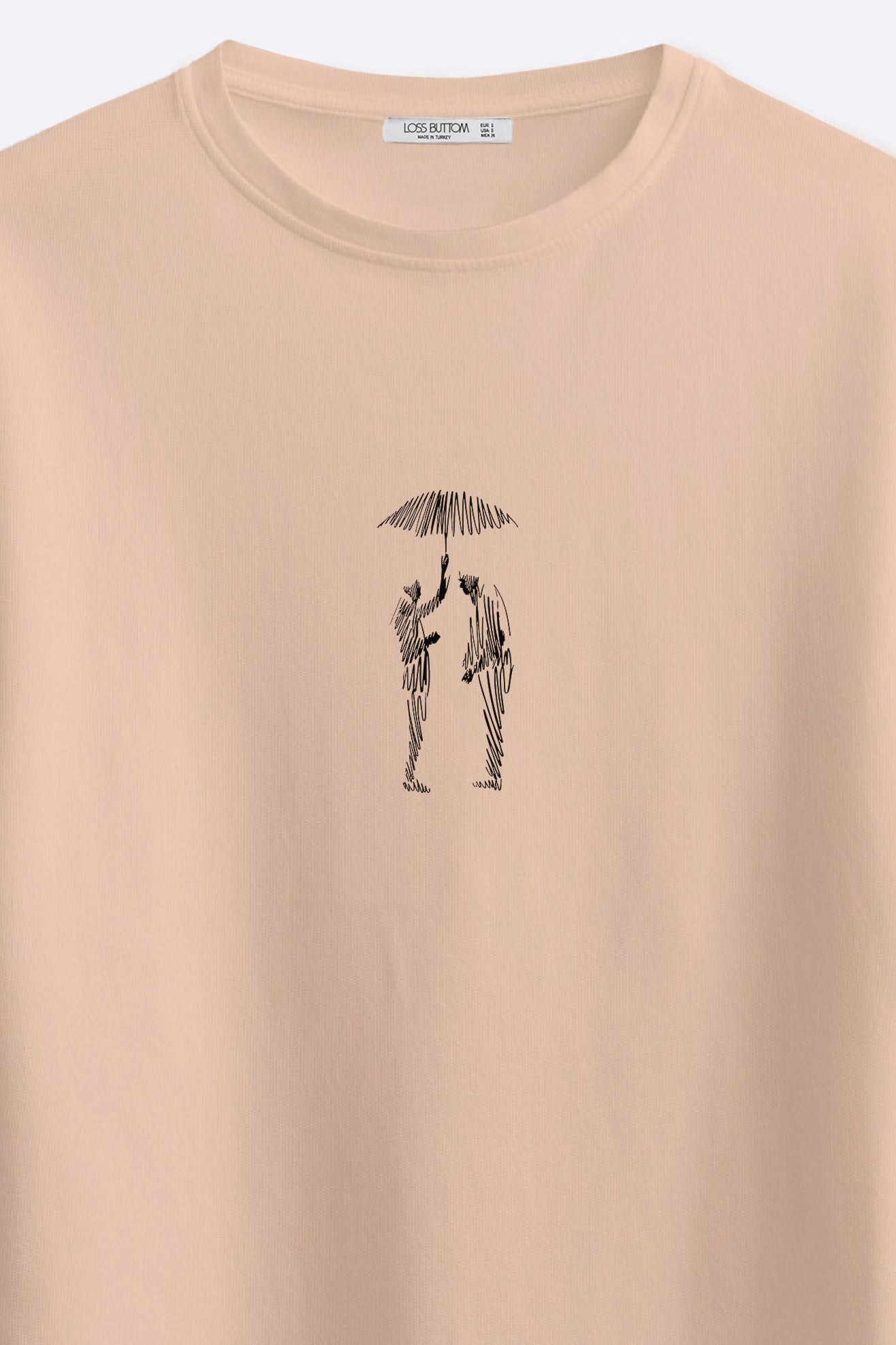 Umbrella Basklılı Oversize Fit T-Shirt