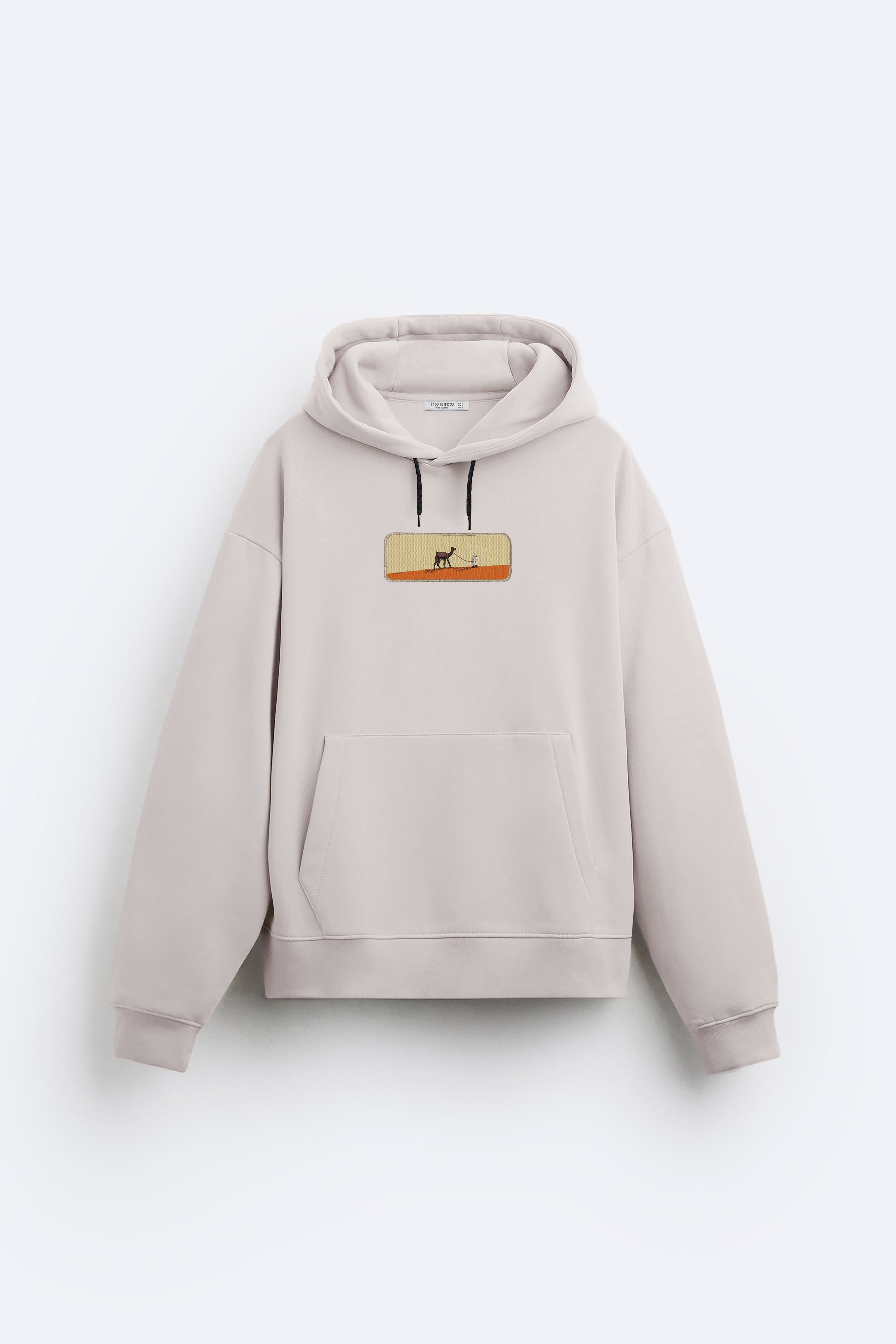 Camel Hoodie Sweatshirt Oversize