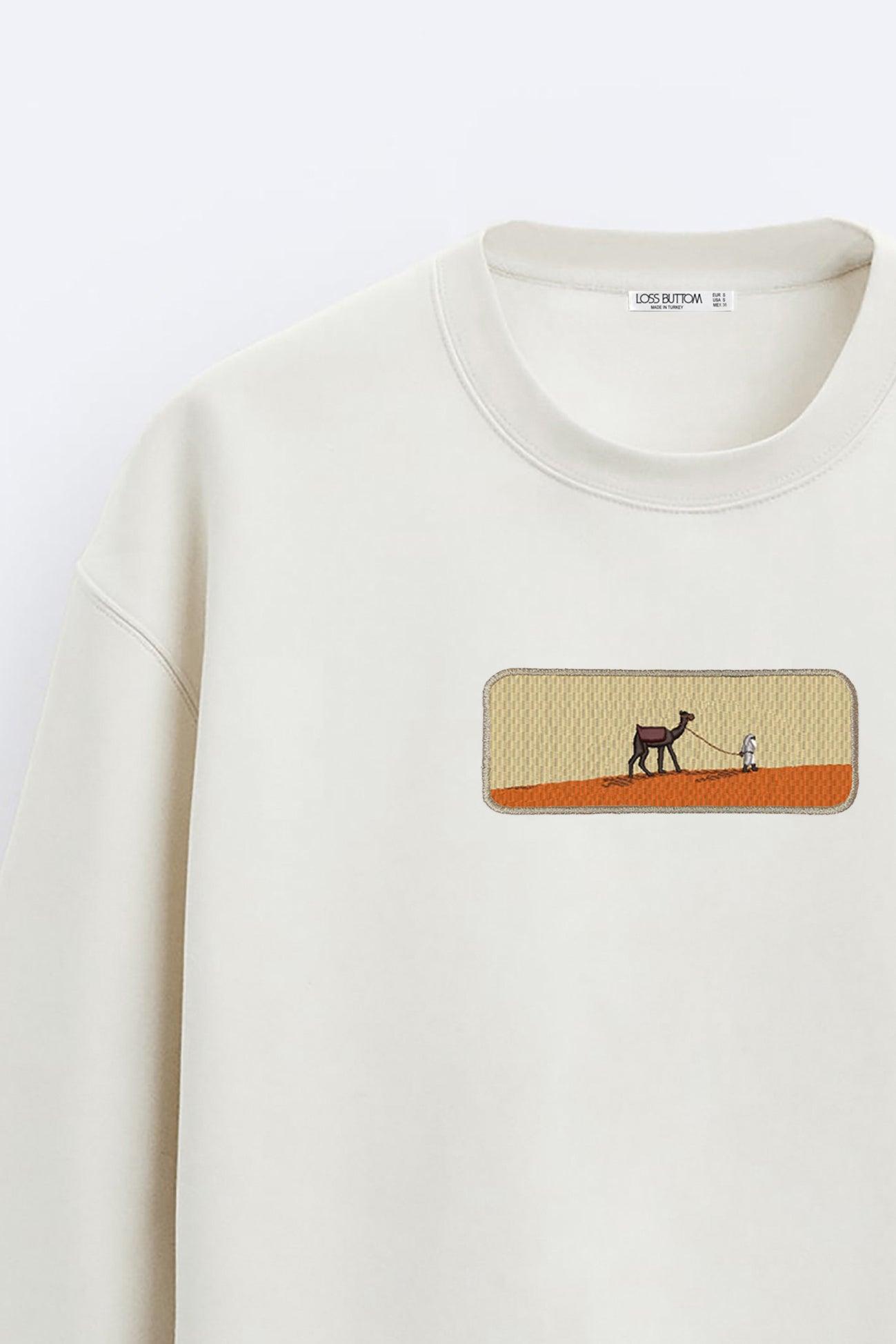 Camel Oversize Sweatshirt - Loss Buttom