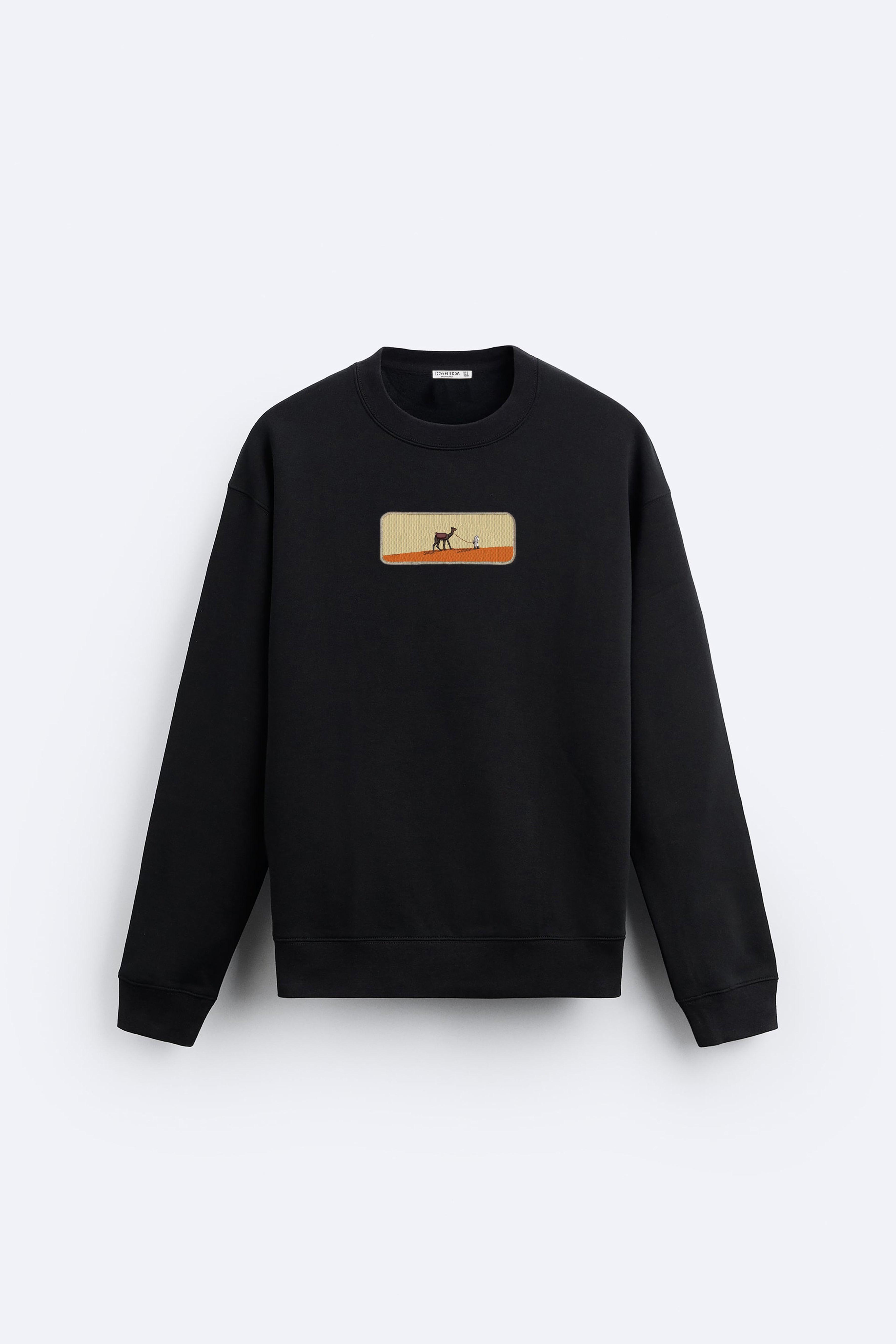 Camel Oversize Sweatshirt - Loss Buttom