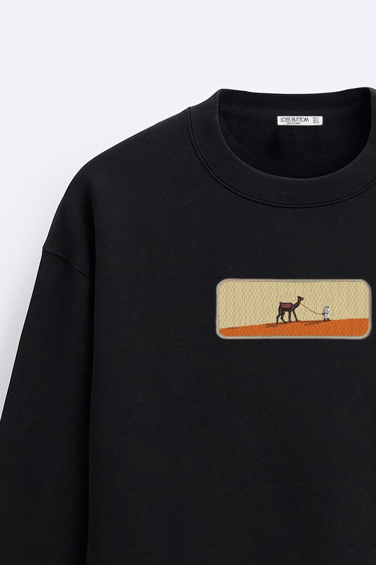 Camel Oversize Sweatshirt - Loss Buttom