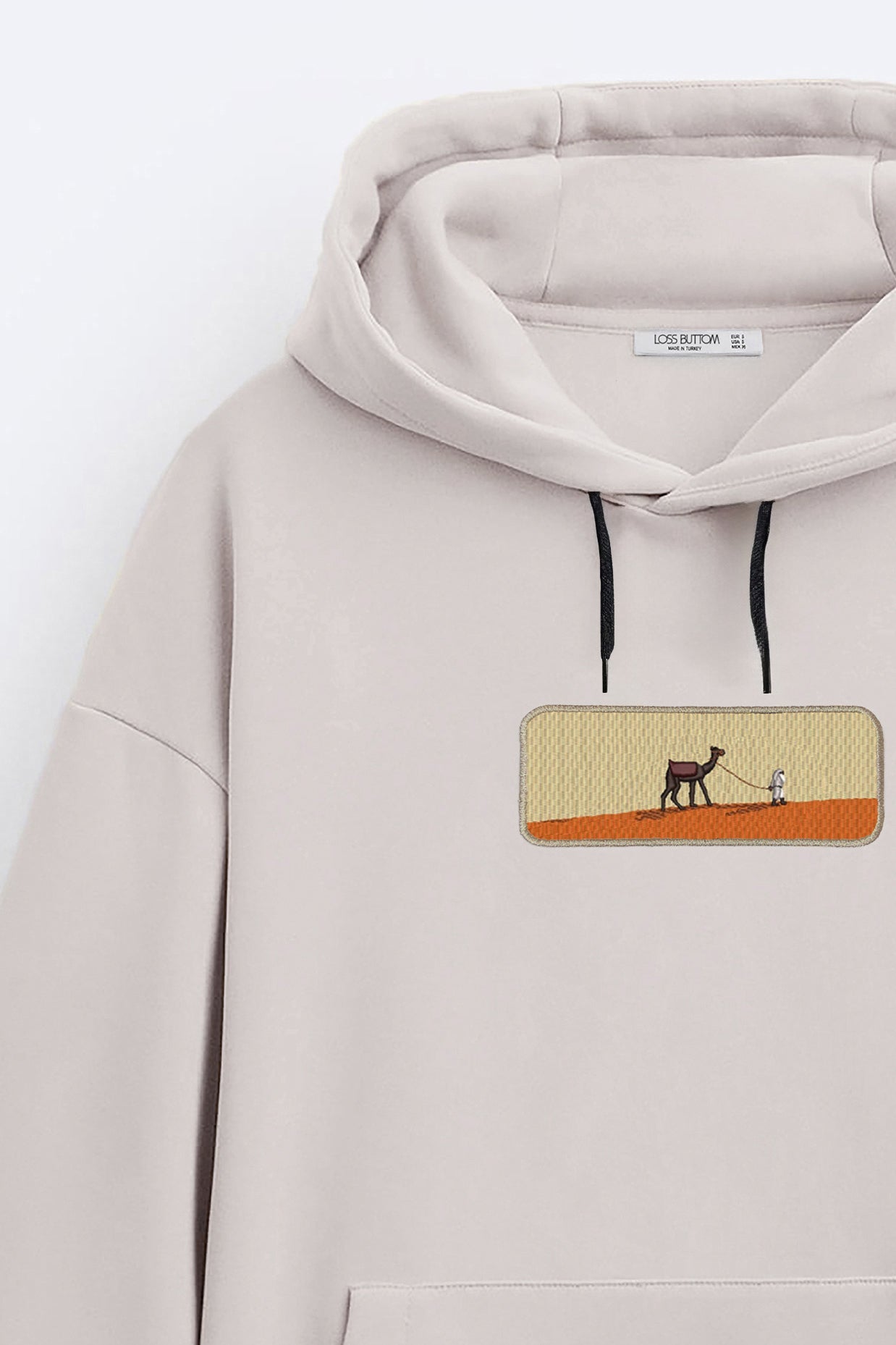 Camel Hoodie Sweatshirt Oversize