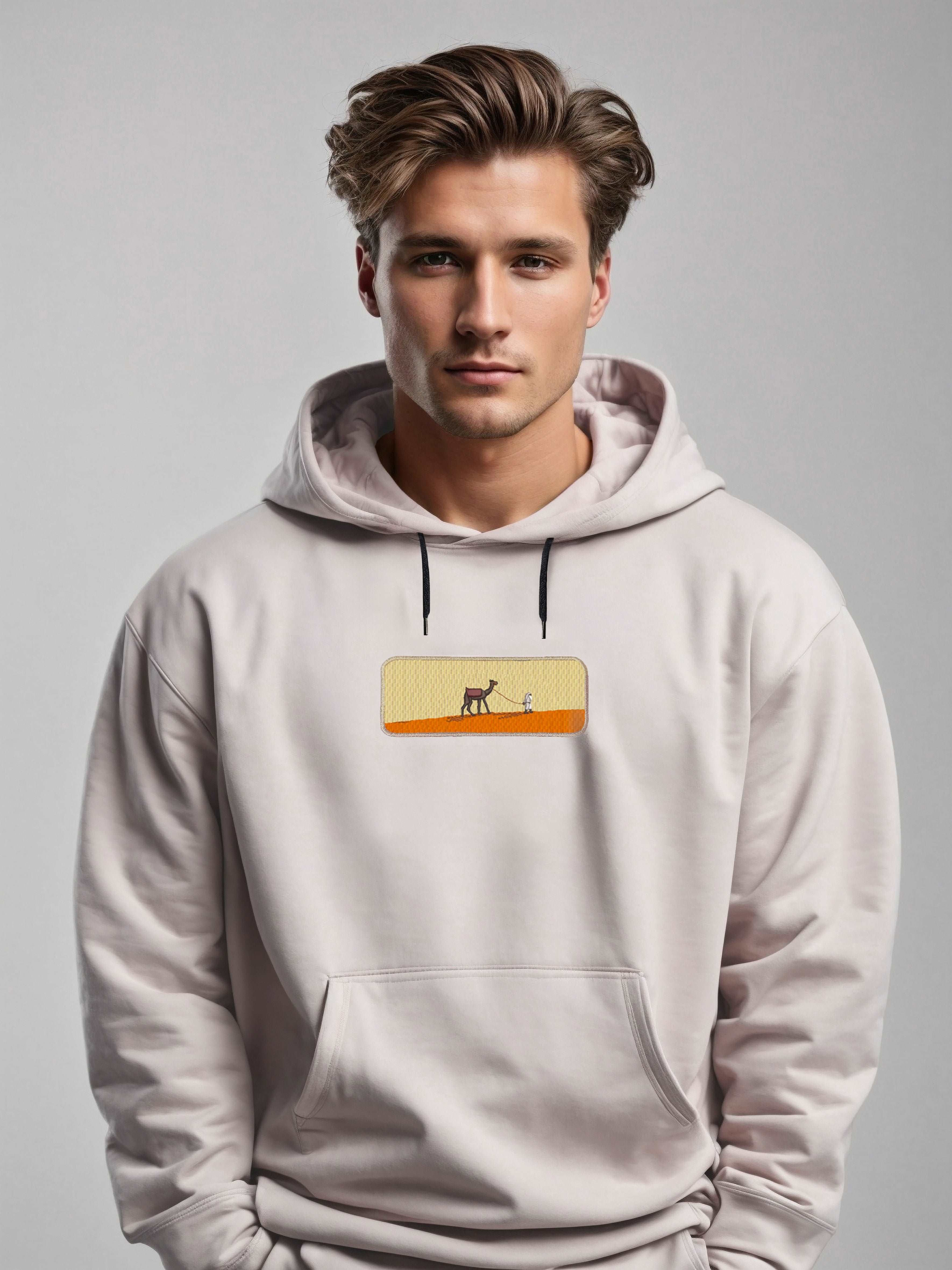 Camel Hoodie Sweatshirt Oversize