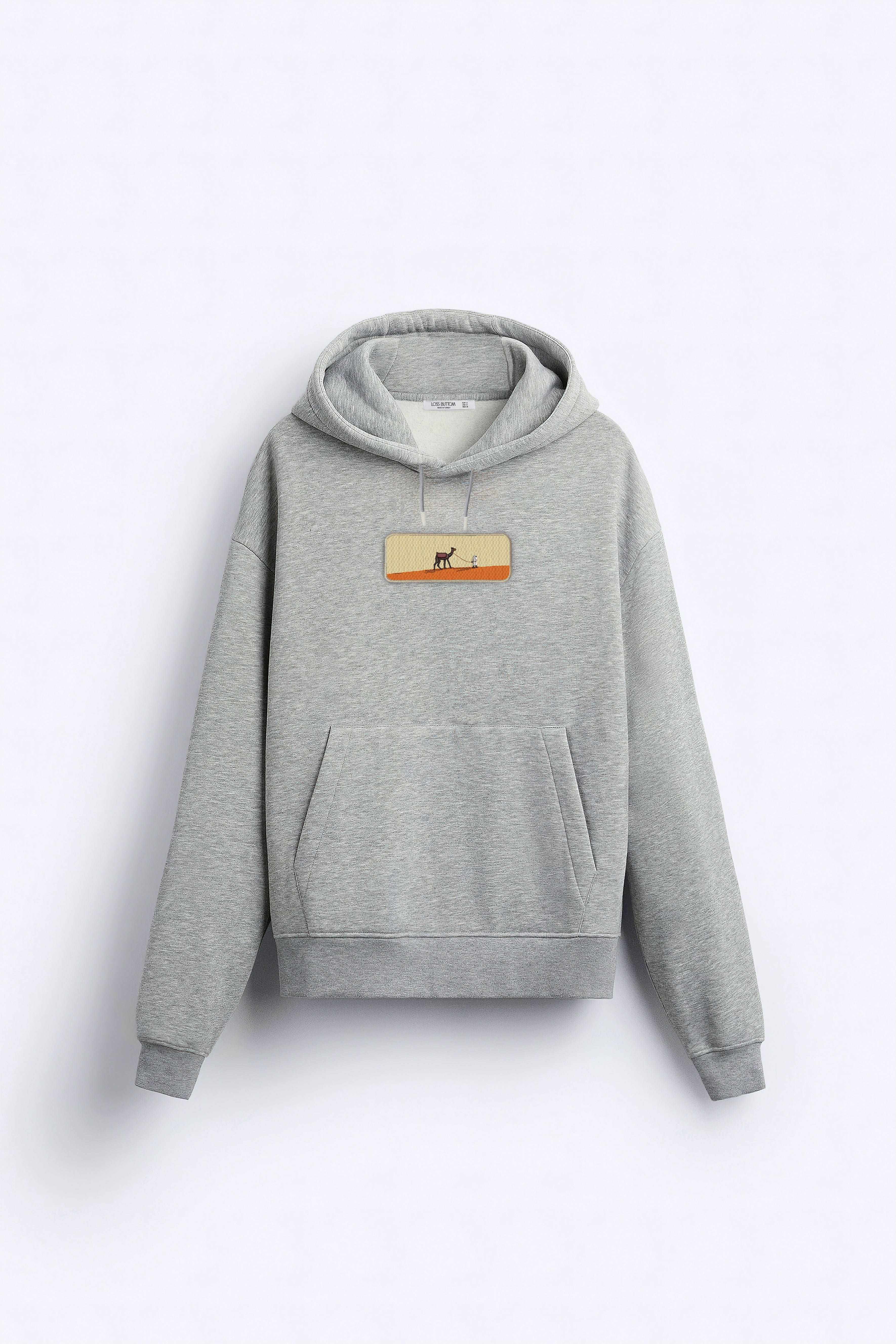 Camel Hoodie Sweatshirt Oversize