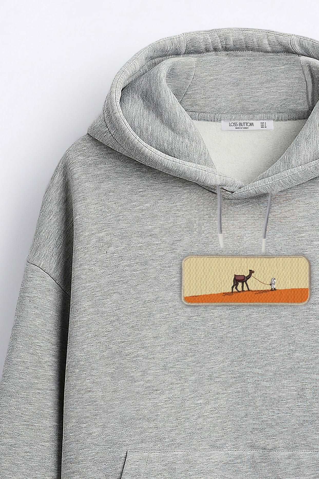 Camel Hoodie Sweatshirt Oversize