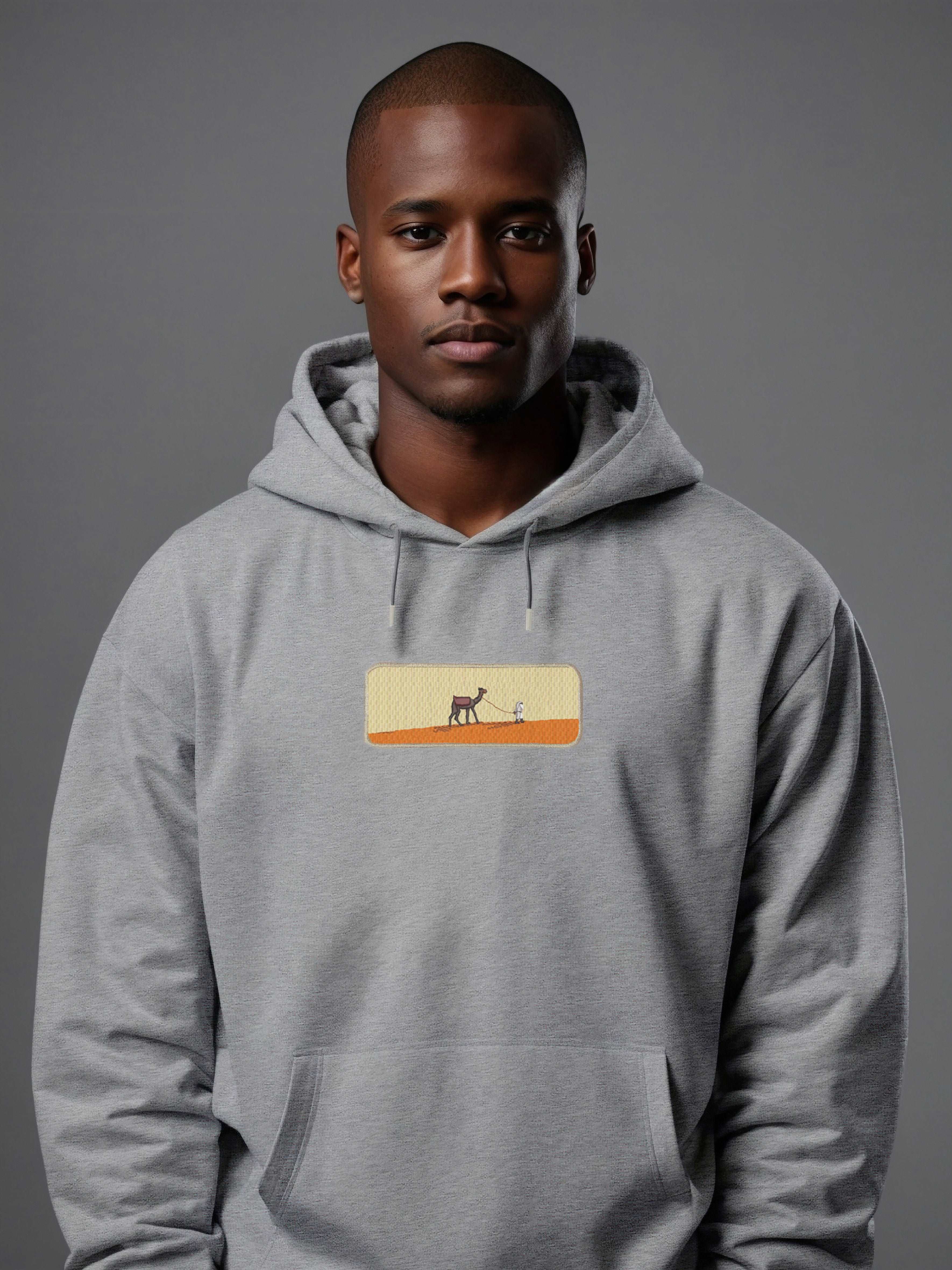 Camel Hoodie Sweatshirt Oversize