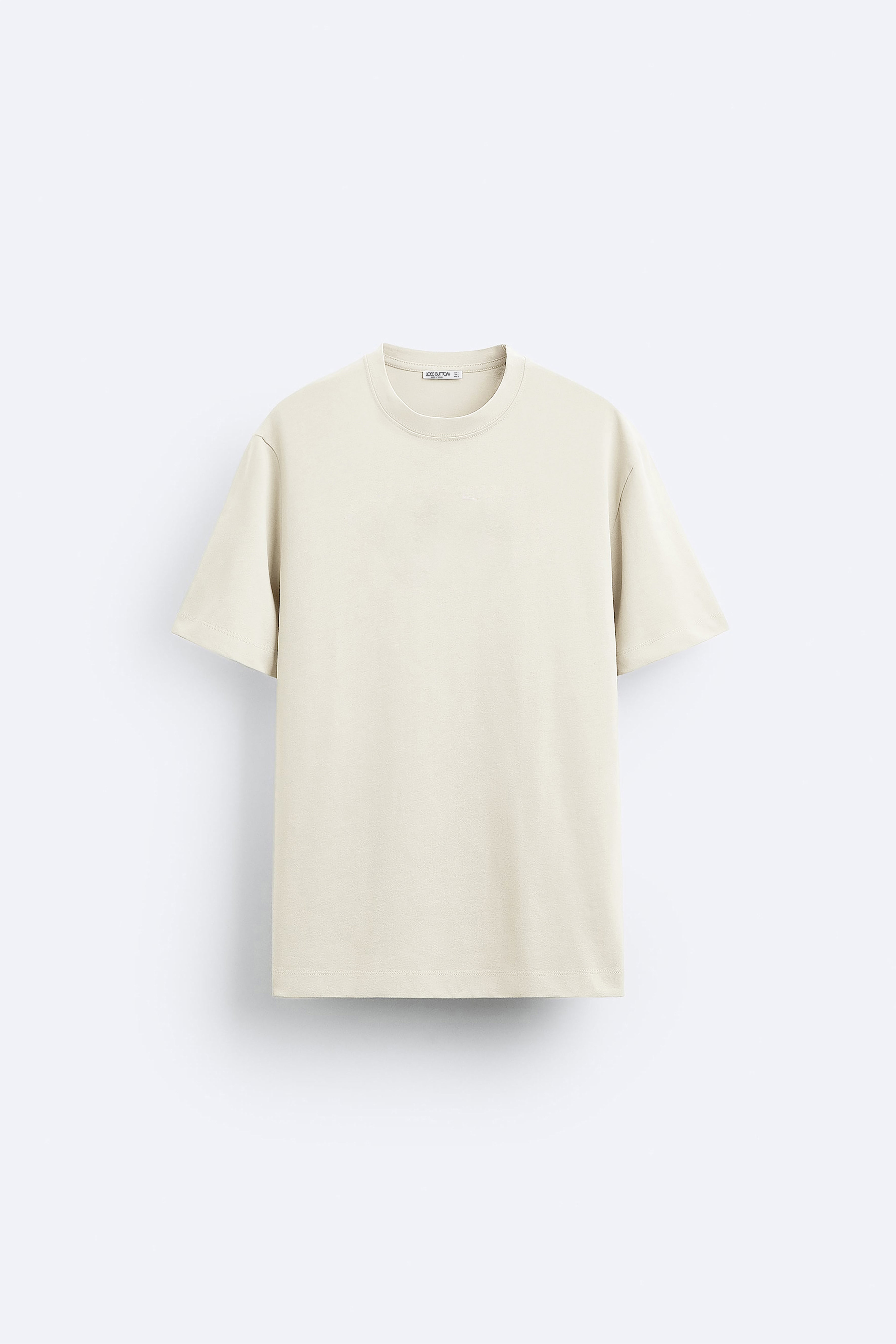 Ağır Kumaş Basic Tek Renk Oversize T-shirt