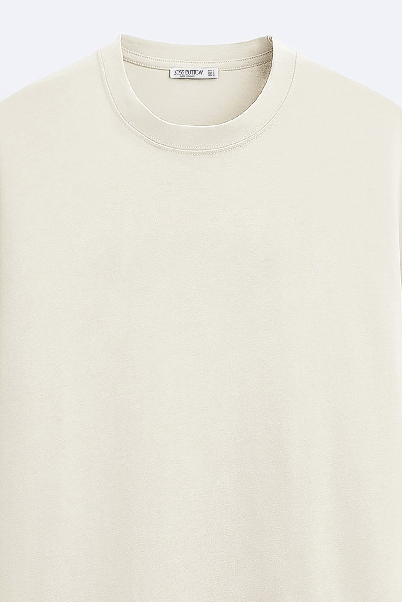 Ağır Kumaş Basic Tek Renk Oversize T-shirt