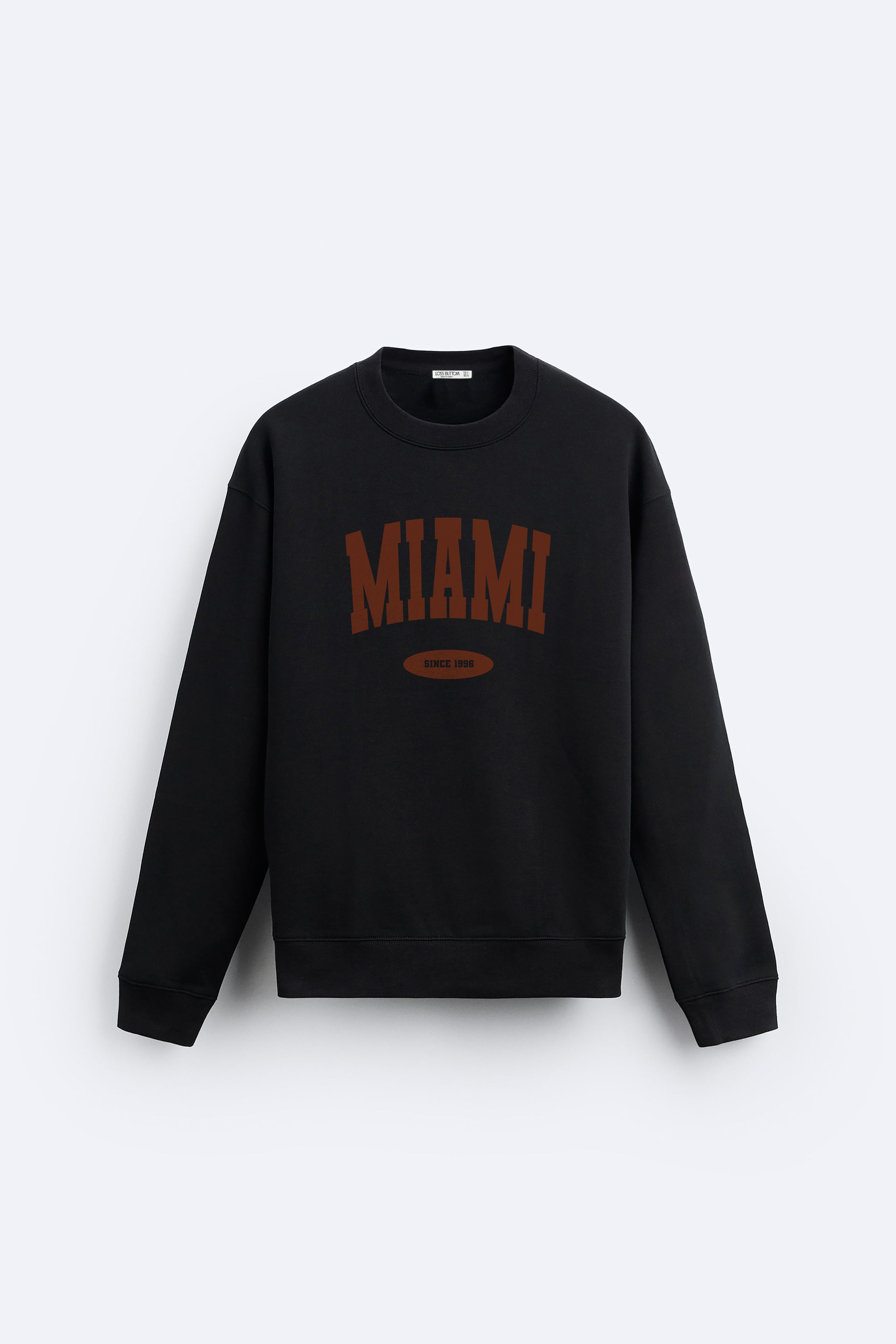 Miami Baskılı Sweatshirt Overize