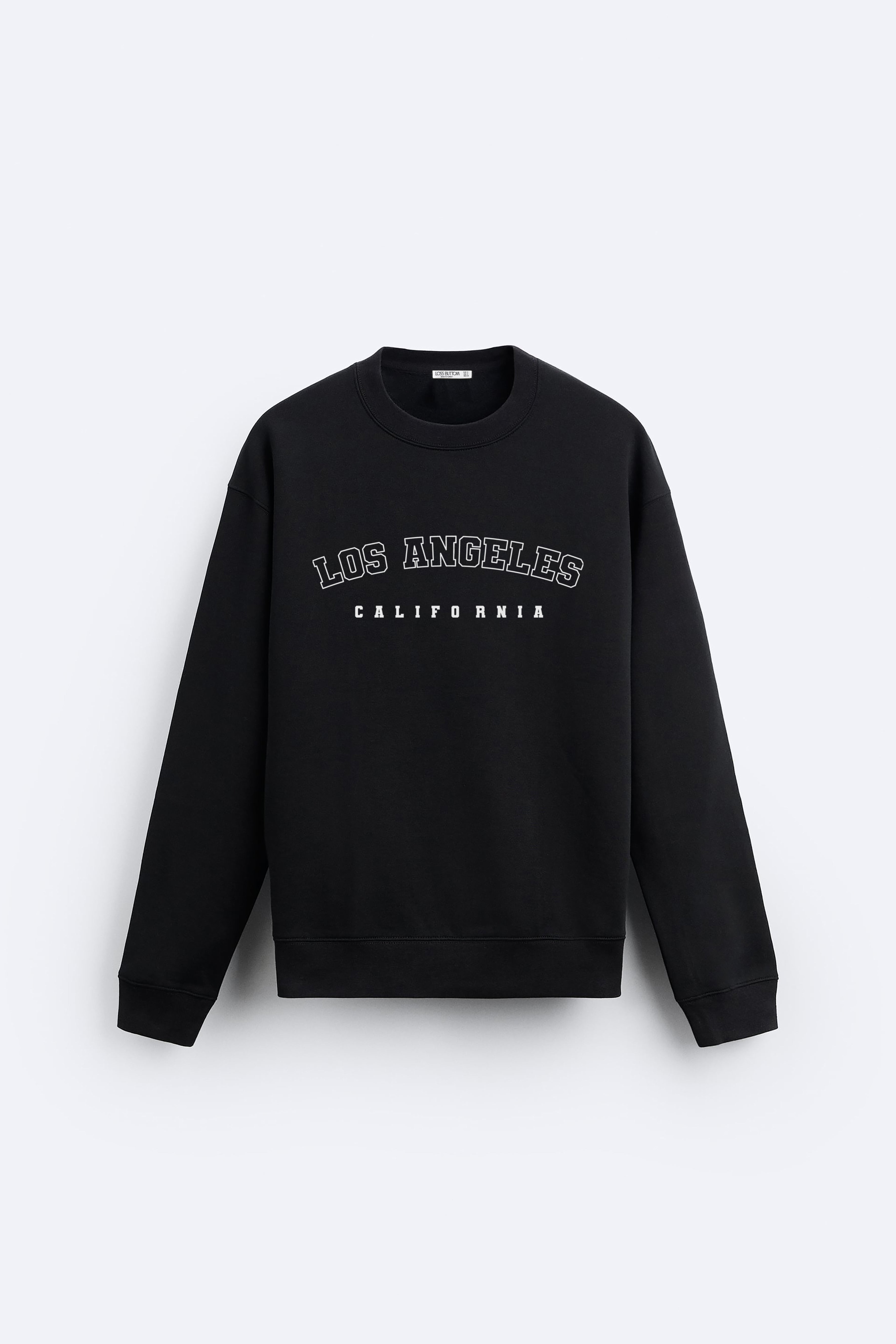 Los Angeles Baskılı Sweatshirt Overize