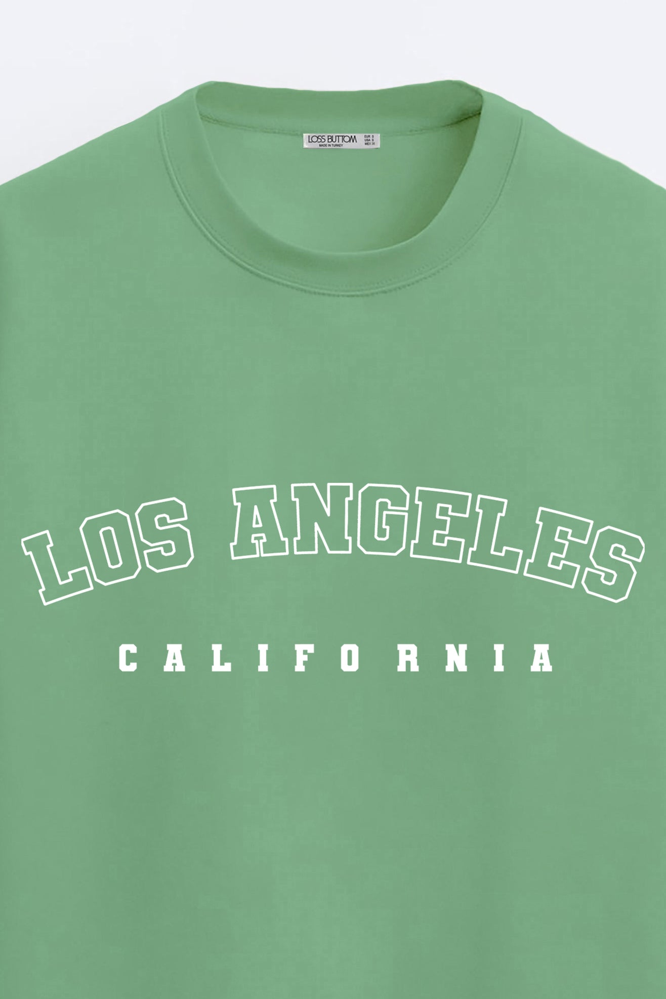 Los Angeles Baskılı Sweatshirt Overize