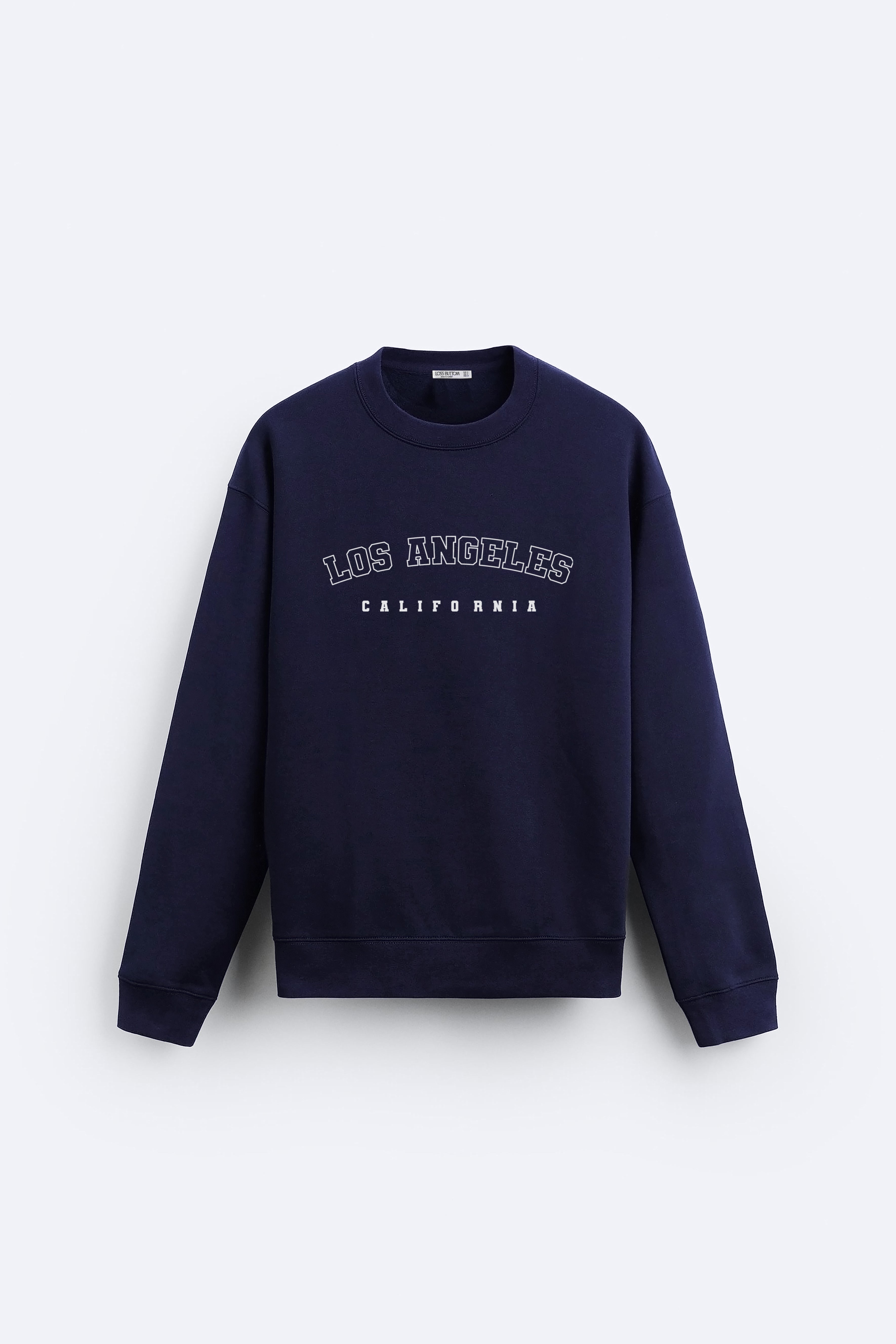 Los Angeles Baskılı Sweatshirt Overize