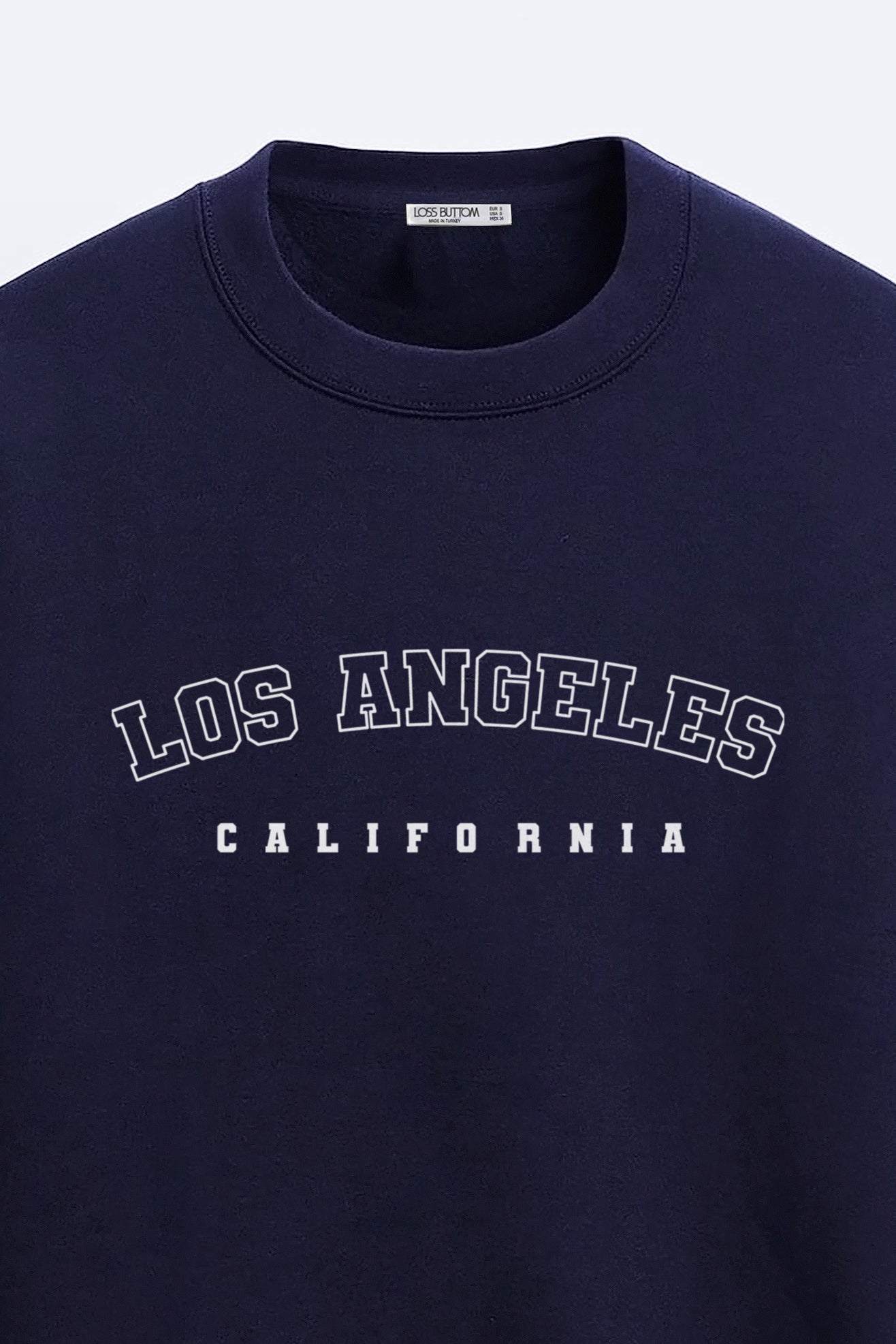 Los Angeles Baskılı Sweatshirt Overize