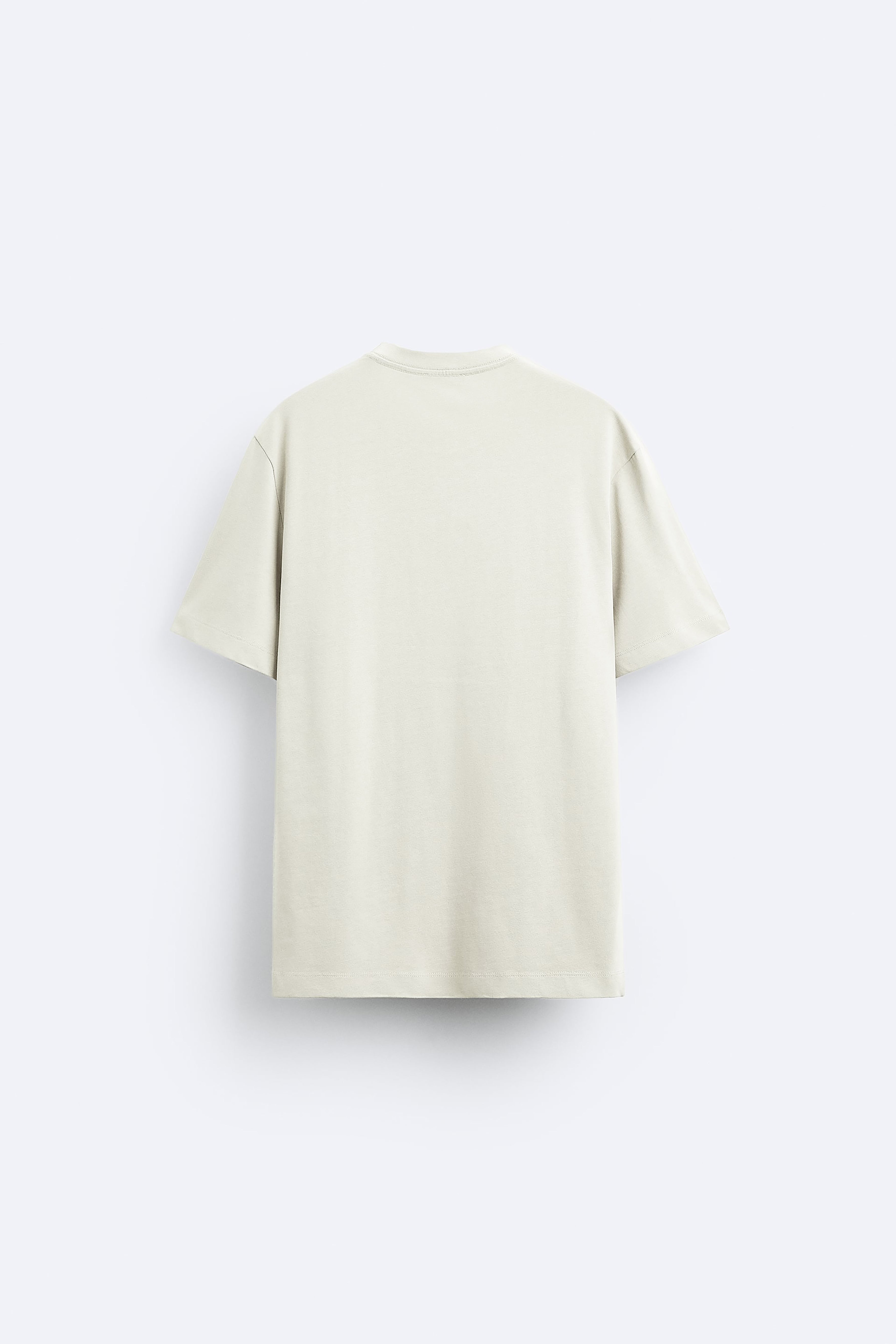 Ağır Kumaş Basic Kabartma Logo Tek Renk Oversize T-shirt